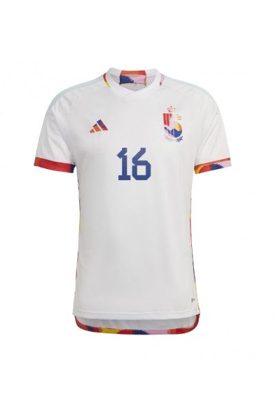 Fotbalové Dres Belgie Thorgan Hazard #16 Venkovní Oblečení MS 2022 Krátký Rukáv
